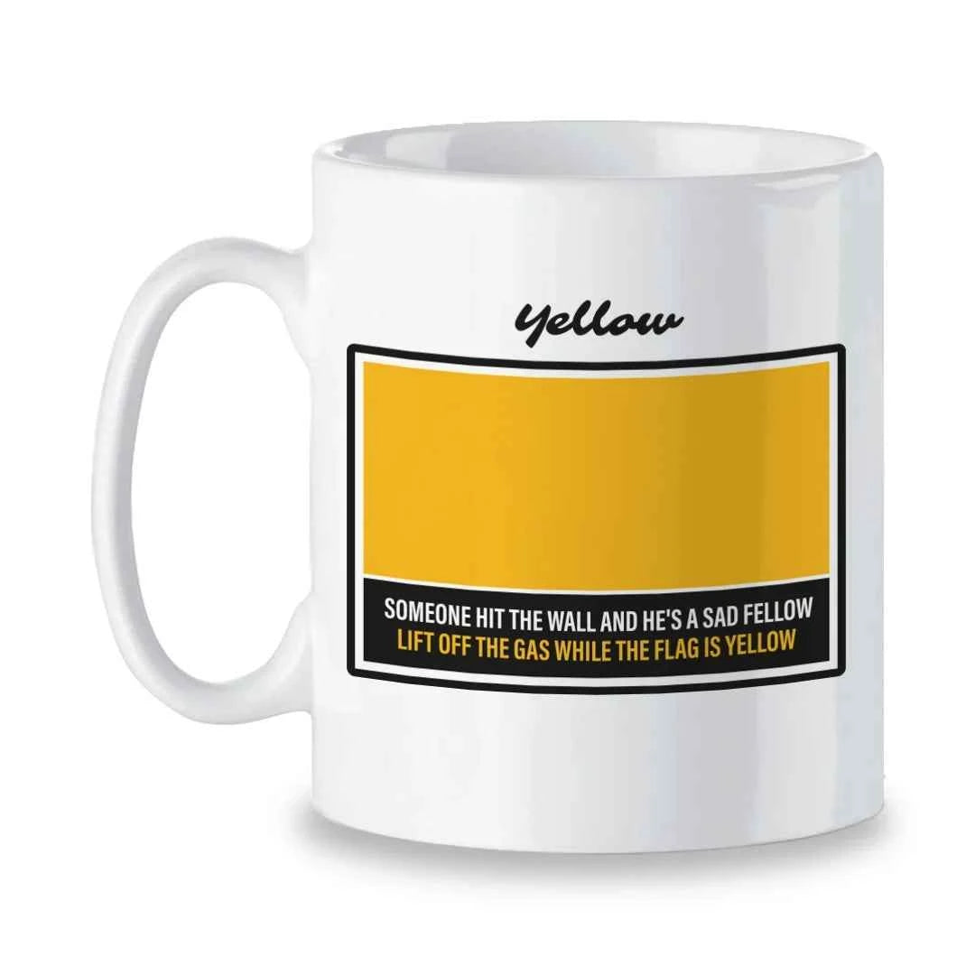 Mugs Yellow Race Flag