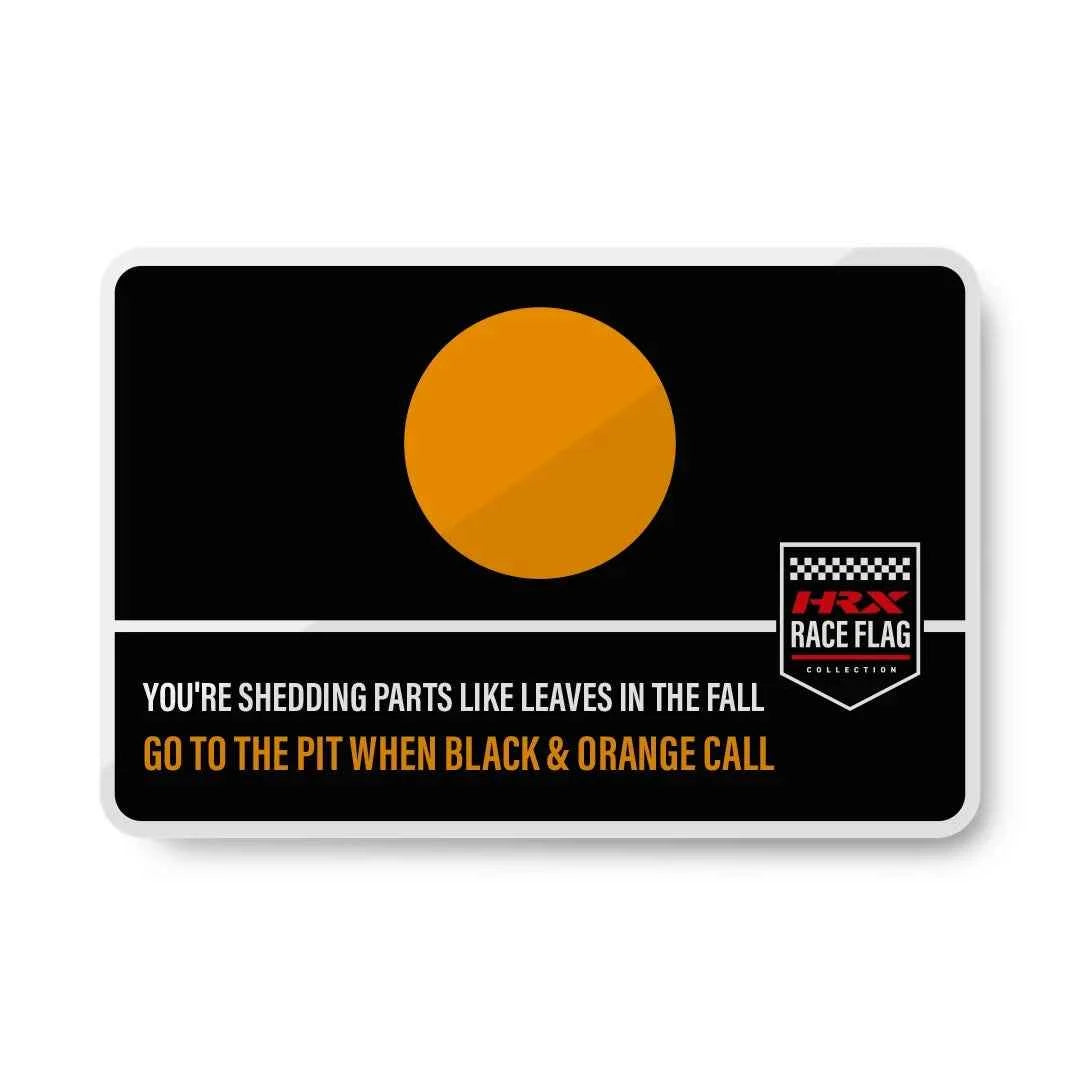 Magnets Black & Orange Flag